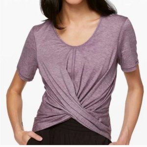 Lululemon | Do the Daily knotted Athletic Top Short Sleeve Mulberry